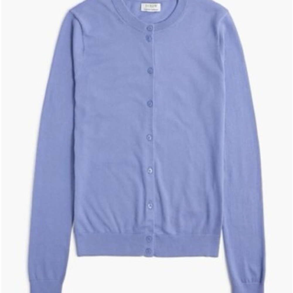 J. Crew Blue Classic Cardigan Cardigan Size Small